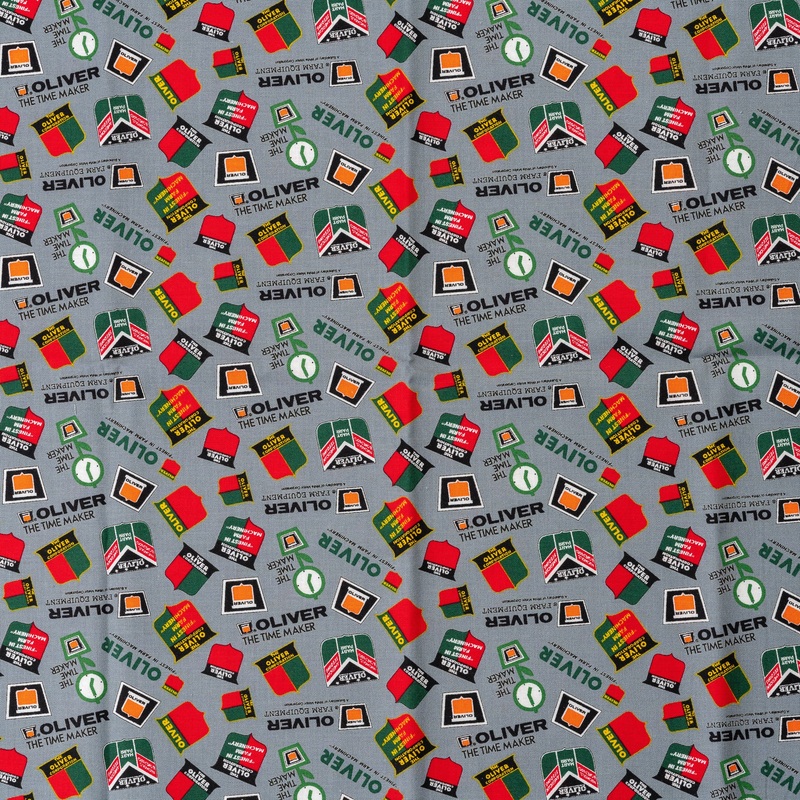 Oliver Logo Fabric, Dark Gray