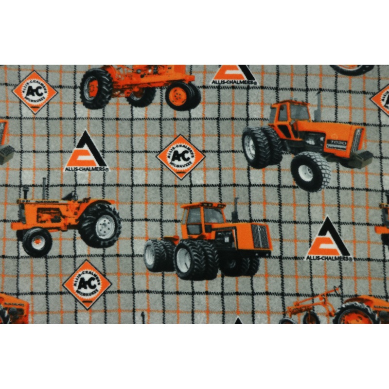 Allis Chalmers Fleece, Plaid, Gray