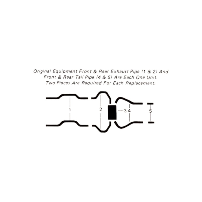 1971-72 Chevrolet Camaro 8 Cyl Engines Dual Exhaust System