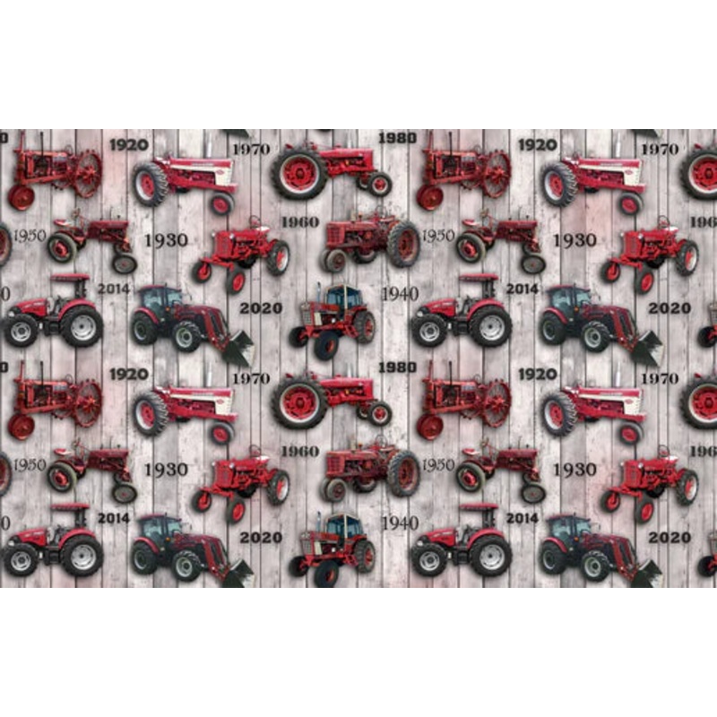 Farmall IH Tractor Fabric, Farmall History, Whitewash