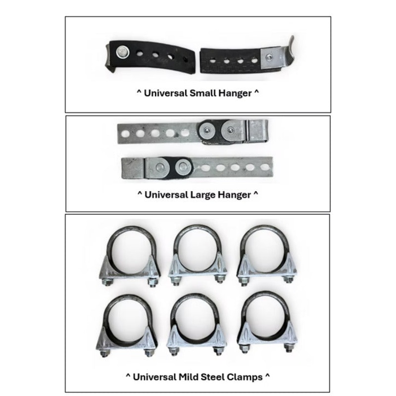 Universal Mild Steel Heavy Duty Clamps/Hanger For Dual Exhaust Kits