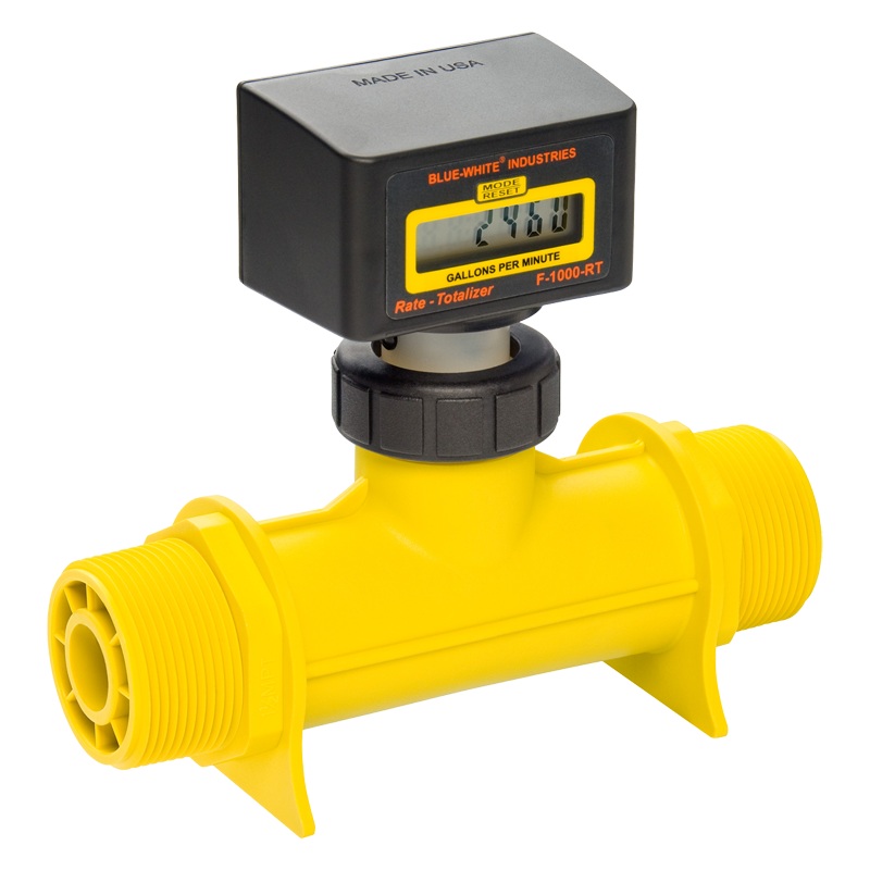 Blue White F-1000 (TB Model) Digi-meter Paddlewheel Flowmeter