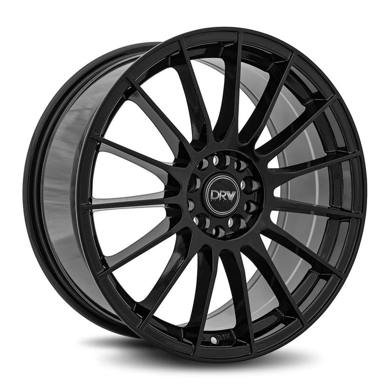 DRW D15 17X7 5X100 / 5X114.3 40mm Gloss Black