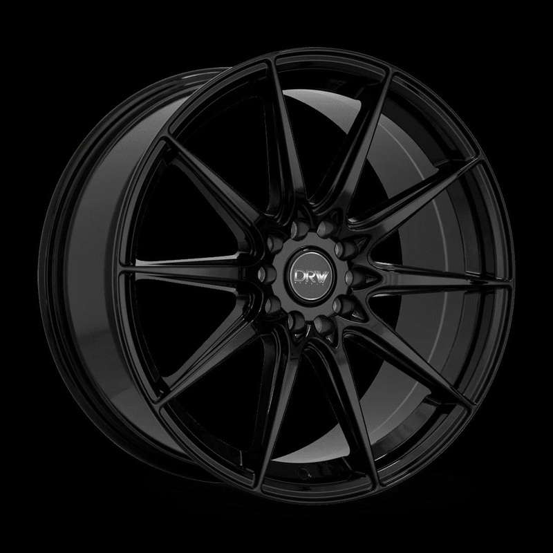 DRW D19 17X7.5 5X108 38mm Gloss Black