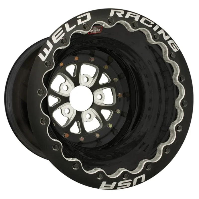 Weld Racing V-Series 16X16 5X127 ET -89mm Black Center – Black Shell