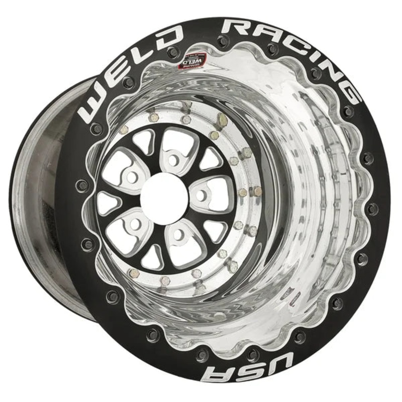 Weld Racing V-Series 16X16 5X127 ET -89mm Black Center – Polished Shell