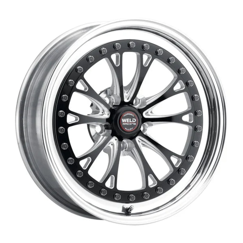 Weld Racing Vitesse 17X5 5X120.65 ET -20mm Black Center – Polished Shell