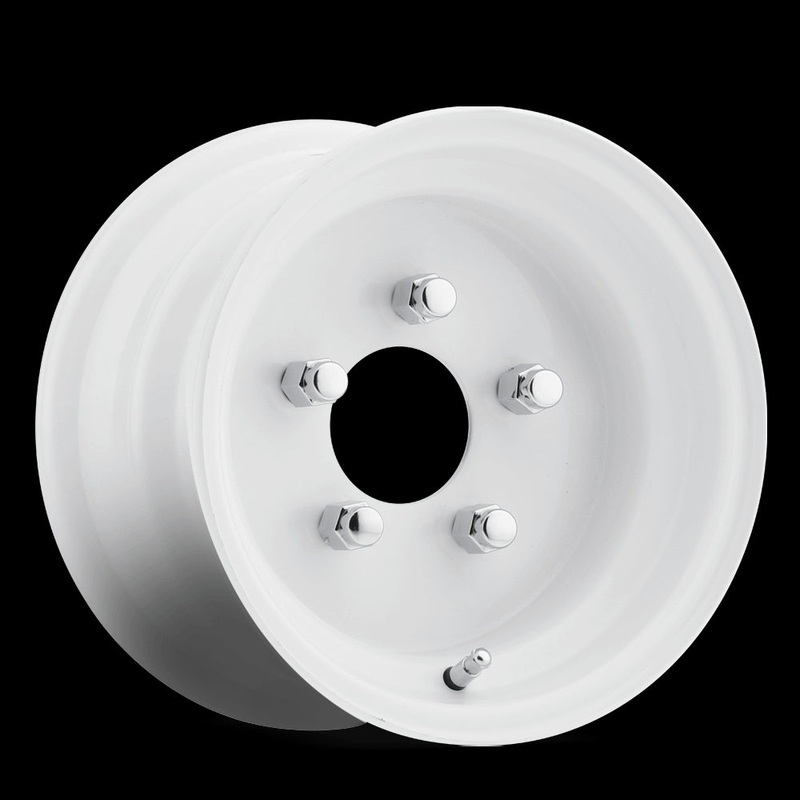 Carlstar Standard 8X3.75 5X114.3 ET 0mm White with Red and Blue Strips