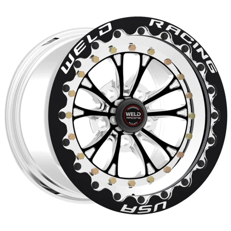Weld Racing Vitesse Beadlock 17X10 5X120 ET 43mm Black Center – Polished Shell
