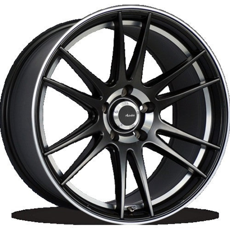 Advanti Optimo 17X7.5 5X108 ET 45mm Matte Black with Machined Lip and Undercut