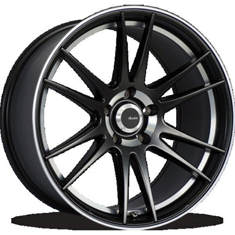 Advanti Optimo 18X8 5X108 ET 45mm Matte Black with Machined Lip and Undercut