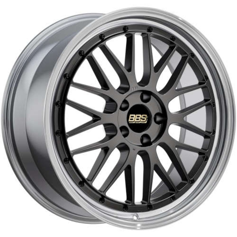 BBS LM 18X11 5X130 ET 56mm Diamond Black with a Diamond Cut Machined Lip