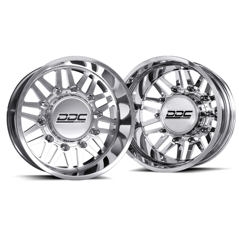 DDC Aftermath Polished 22X8.25 8X200 SS Fronts 05-25 Ford F-350 11-14 F-450