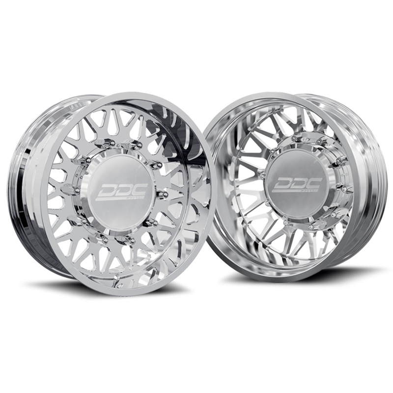DDC The Mesh Forged 22X8.25 8X200 Polished SS Fronts 05-25 Ford F-350 11-14 Ford F-450