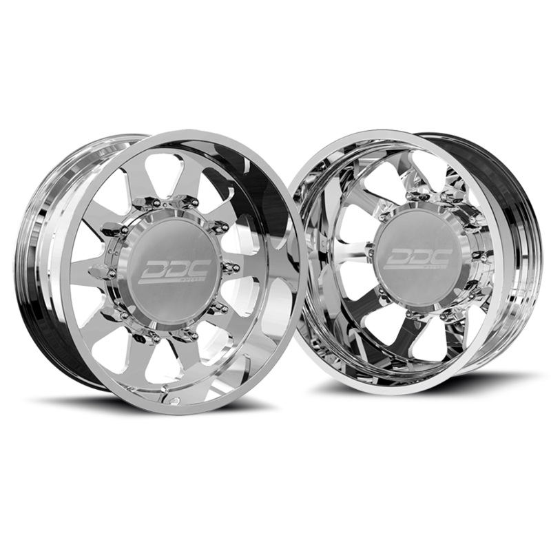 DDC The Ten Forged 22X8.25 8X170 Polished SS Fronts 99-04 Ford F-350