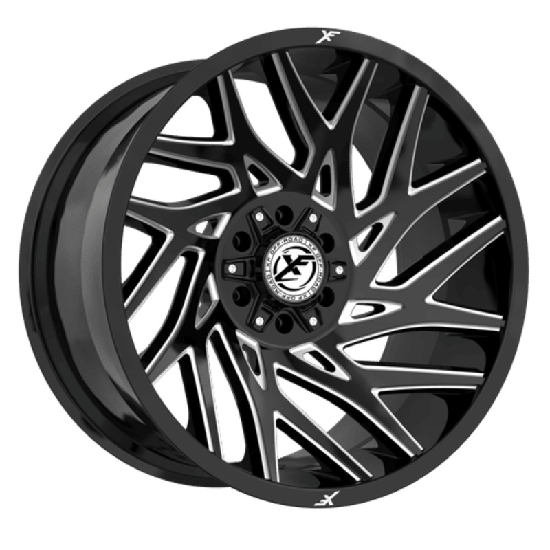 XF Offroad XF-229 20X10 6X135 / 6X139.7 ET -12mm Gloss Black Milled