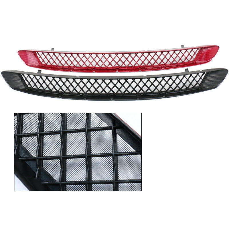 TESLA MODEL Y Front Vent Grille Insert Insect Mesh BLACK RED – 2020-2024