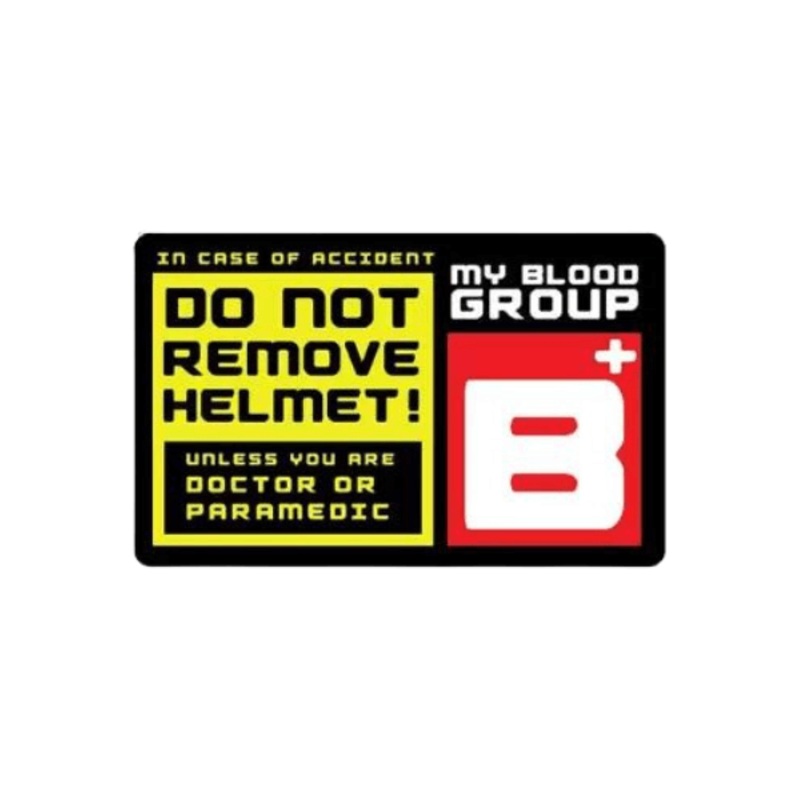 B+ Blood Group Sticker