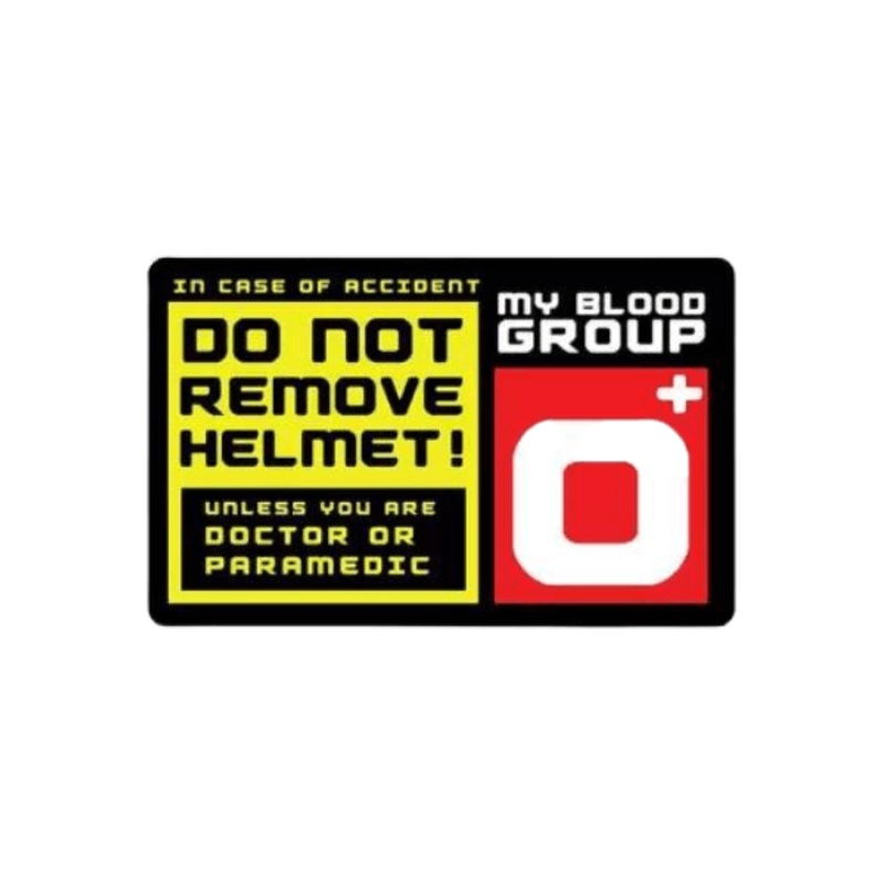 O+ Blood Group Sticker