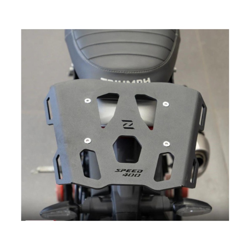 Zana Top Rack With Ms Plate T-2 Black For Triumph Speed 400 – ZI-8376