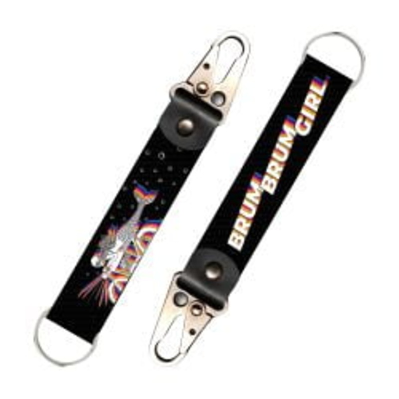 Brum Brum Girl Moto Keychain