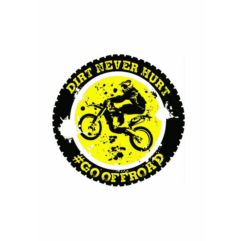 Off road round Sticker