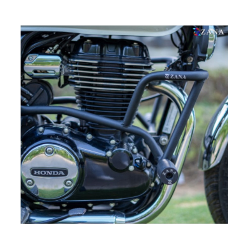 Zana Crash Guard With Slider Texture Matt Black CB350/CB350 RS – ZI-8066