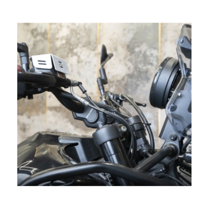 Zana Offset Handle Bar Risers Texture Black Aluminium Billet for Himalayan 452 – ZI-8427