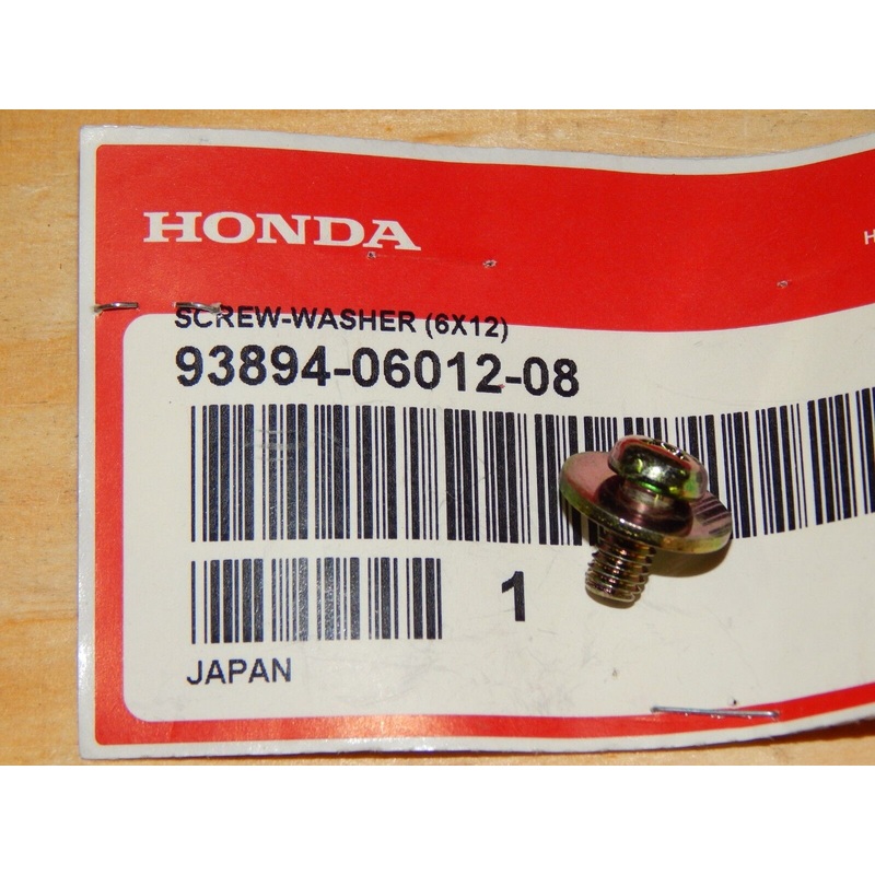 Honda OEM Screw and Washer #93894-06012-08 QTY.1-NEW