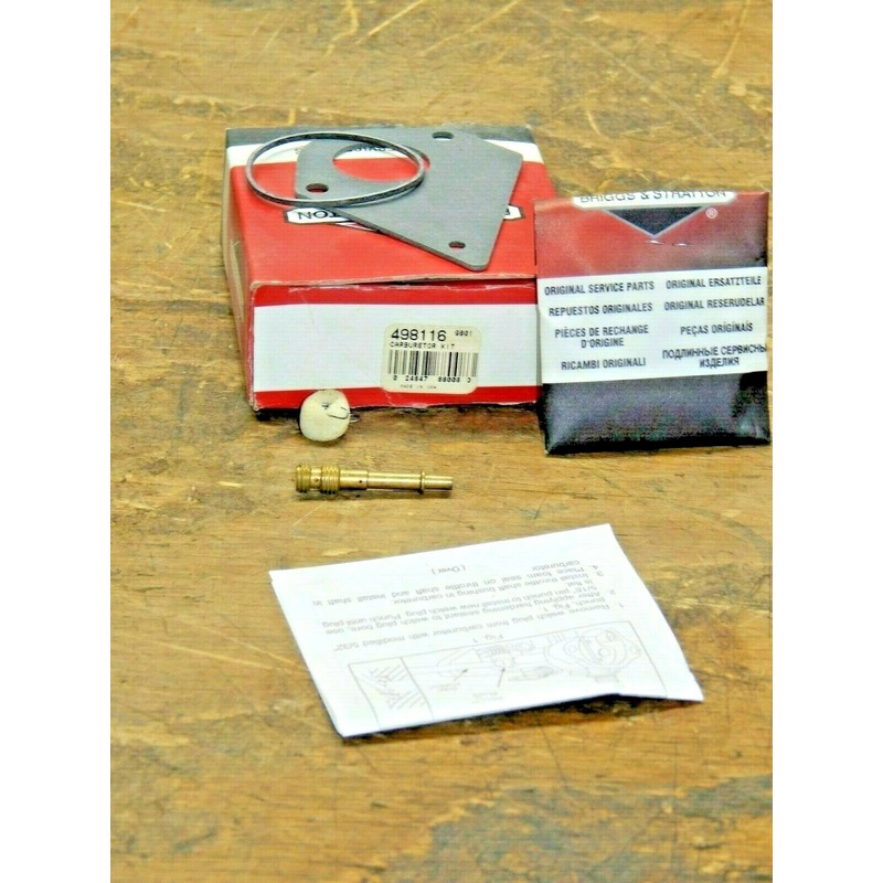 Briggs & Stratton 498116 Carburetor Overhaul Kit