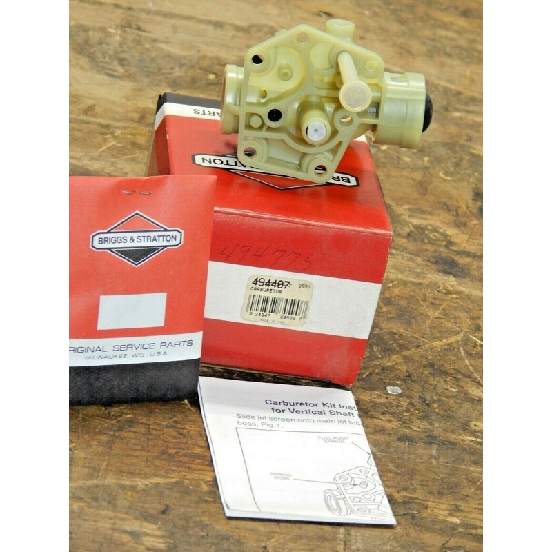 Genuine Briggs & Stratton 494775 Carburetor Replaces 494407