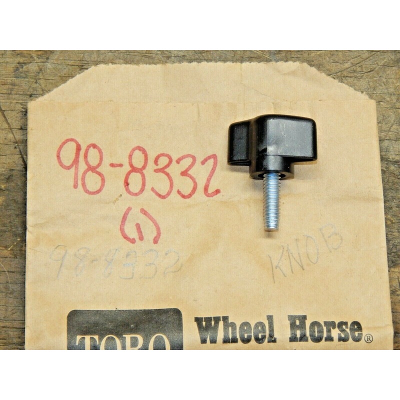 GENUINE OEM TORO PART # 98-8332 KNOB FOR RECYCLER, GROUNDSMASTER;REPLACES 614682