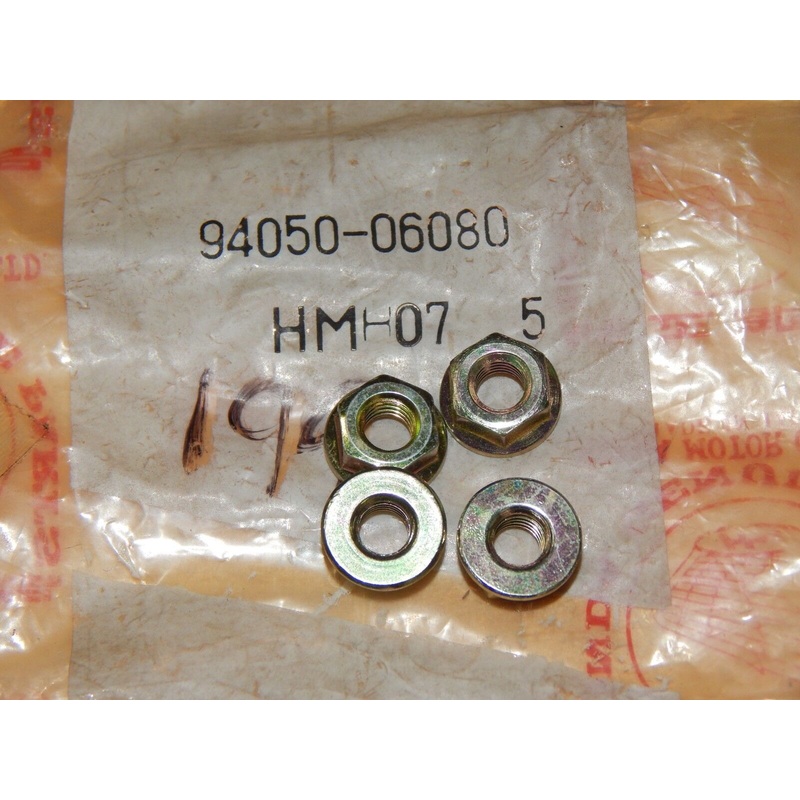 Honda OEM Flange Nuts #94250-06080 QTY.4-NEW