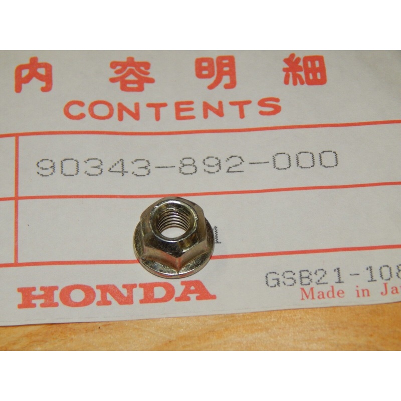 Honda OEM Self Lock Nut #90343-892-000 QTY.1-NEW