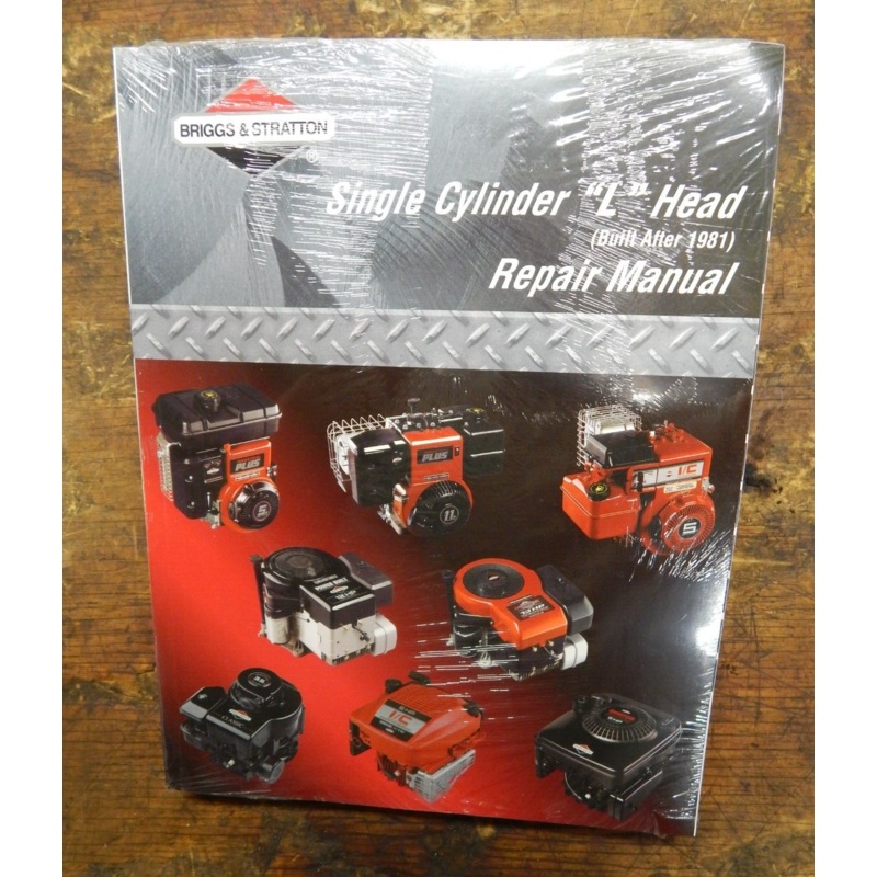 OEM Genuine Briggs & Stratton Single Cylinder L Head Repair Manual Sealed