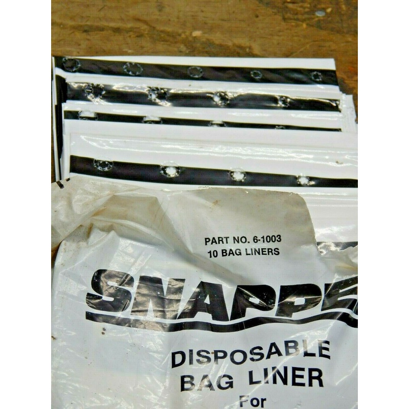 SNAPPER DISPOSABLE BAG LINERS #6-1003,10 TOTAL/Pack