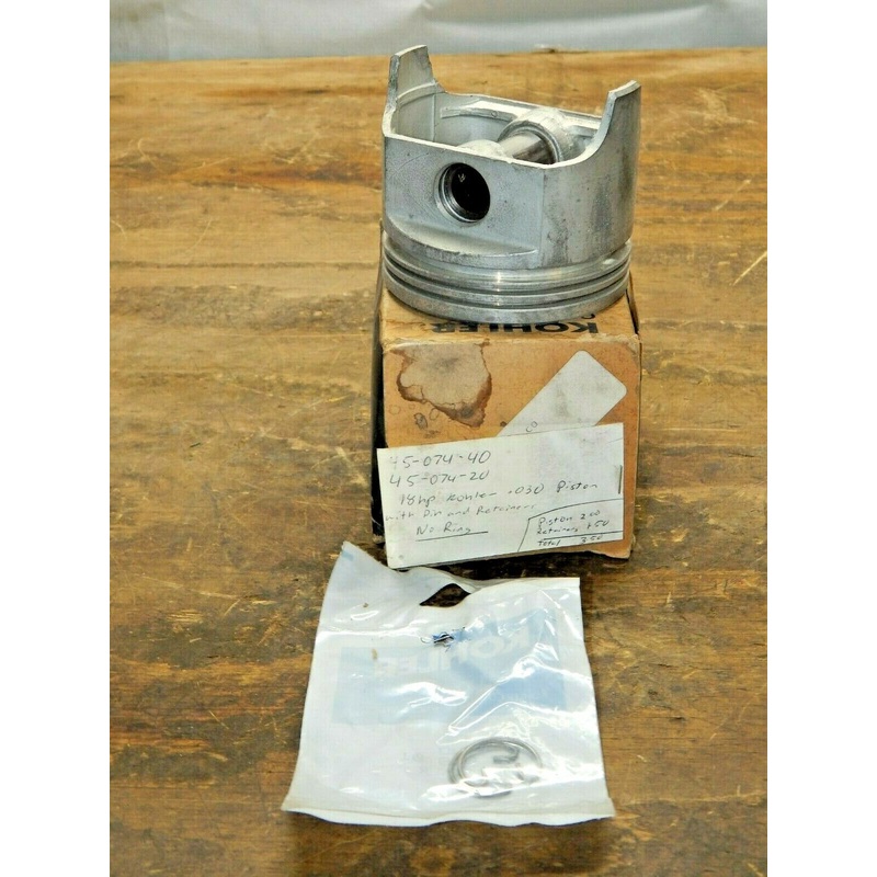 #109-Kohler 45-074-20 OEM Piston w/ Pin & Keepers only- .030 oversize