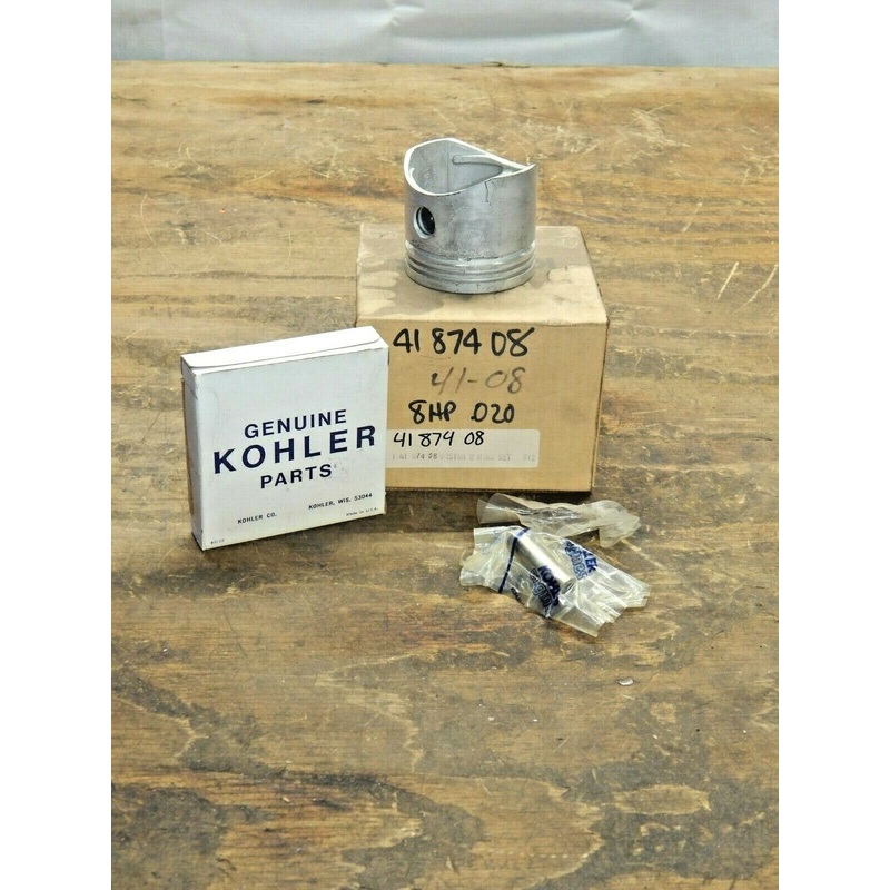 6743 Kohler 41-874-08 Piston Kit .020 Oversize Includes Piston,Rings,Pin/Keepers