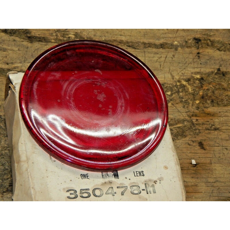 FARMALL ALLIS JOHN DEERE CASE OLIVER LIGHT LENS. 5 TEARDROP GUIDE Red Flat