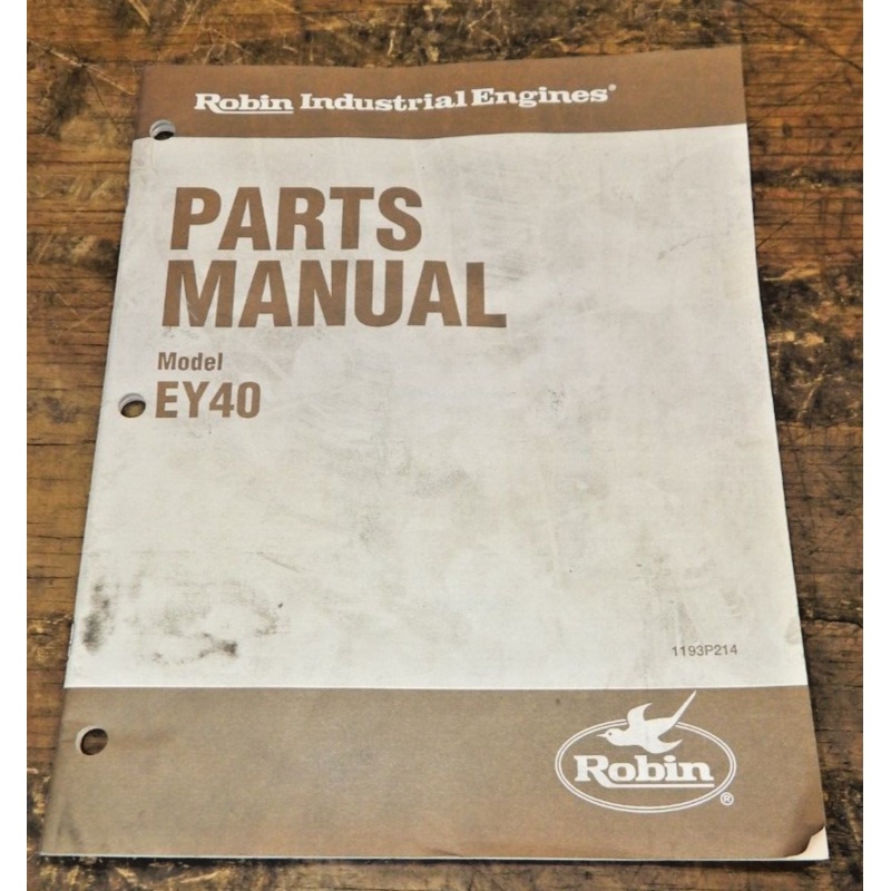 Genuine Robin Parts Manual EY40