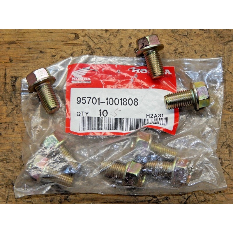 Honda OEM Flange Bolt #95701-1001808 QTY.1-NEW