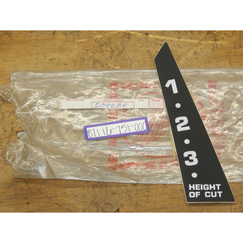Honda OEM Mark, Indicator #87116-751-000 QTY.1 -NEW