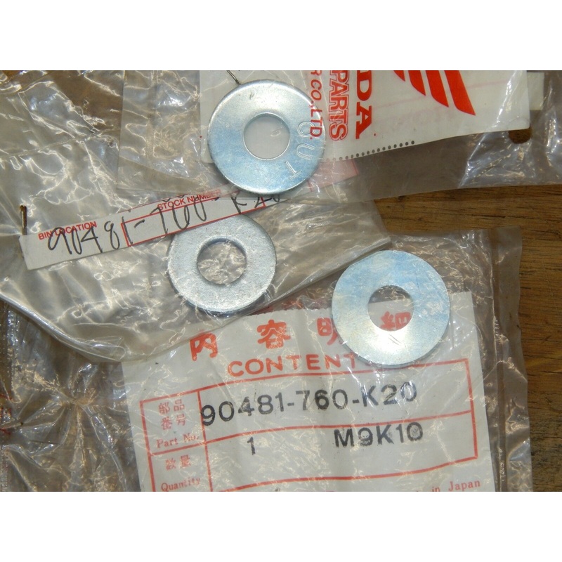 Honda OEM Washer #90481-760-K20 QTY.3-NEW