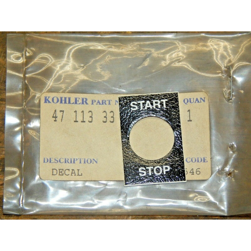 Kohler 47 113 33-S  DECAL, TOGGLE SWITCH