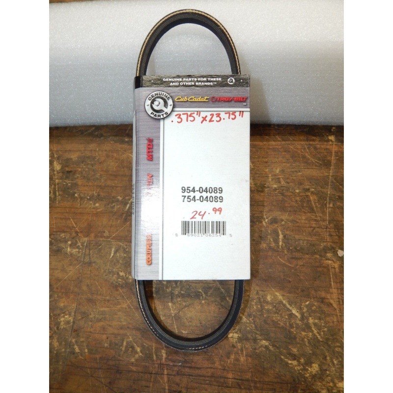 OEM Cub Cadet MTD  .375 x 23.75 Belt 954-04089 754-04089