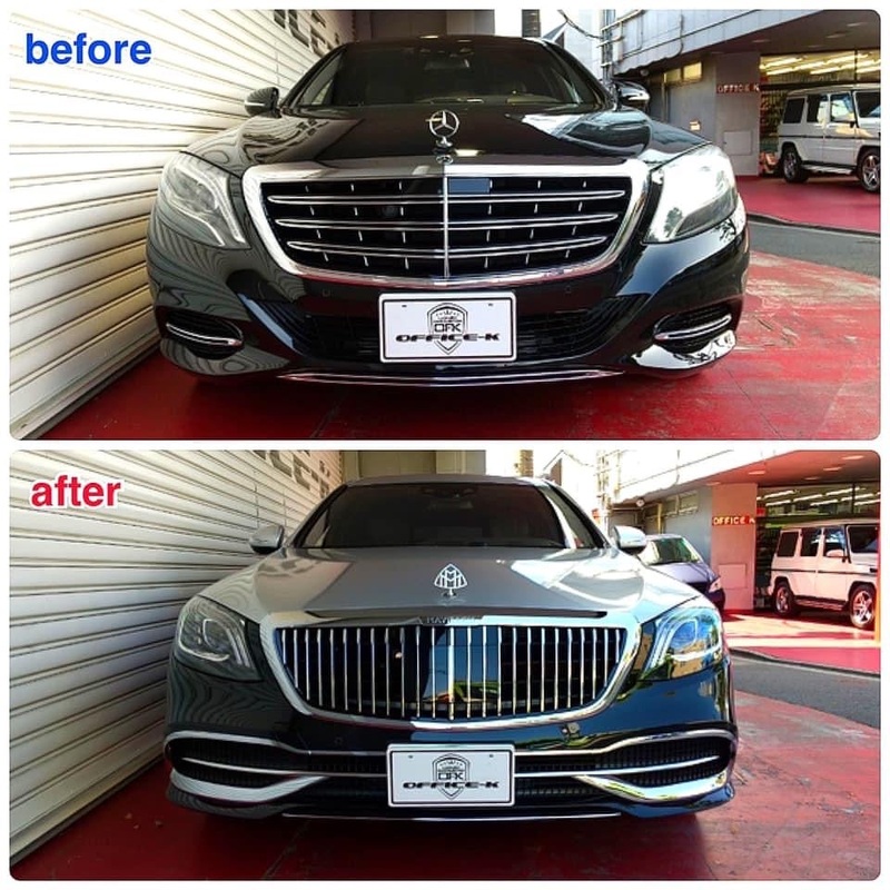 W222 S-Class Maybach Style Grille S550 S600 S65 S63 2014 2015 2016 2017 2018